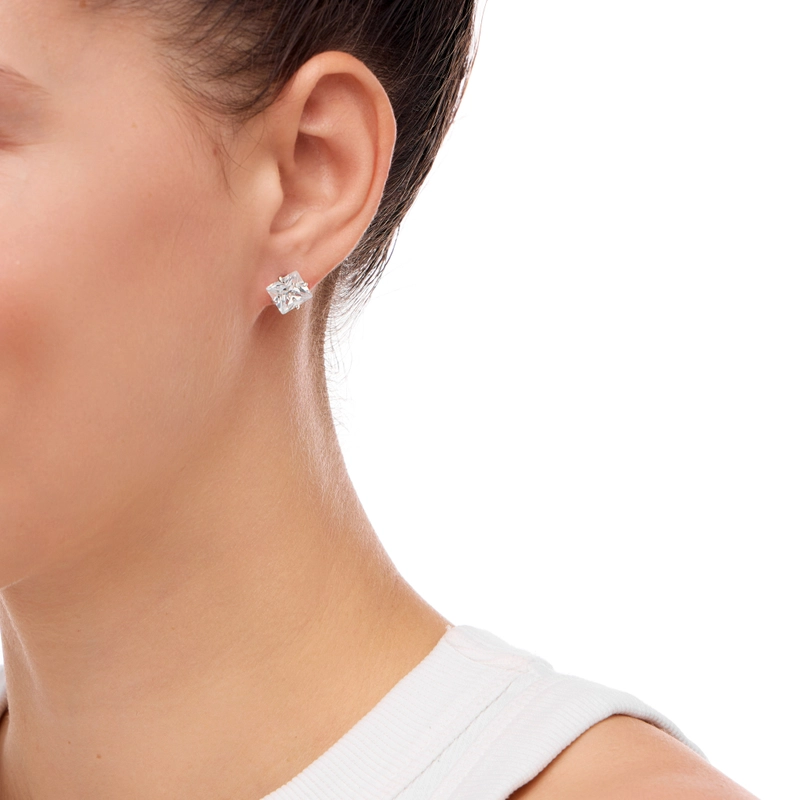 Серьги Мягкое Сияние – Маленький Квадрат