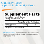 Doctor's Best, альфа-липоевая кислота 150, 150 мг, 120 растительных капсул
