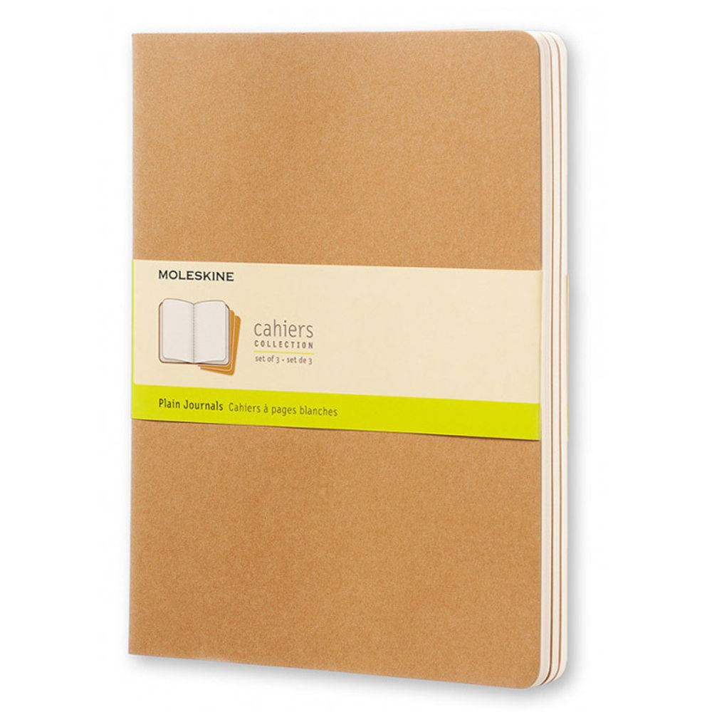 Блокнот Moleskine Cahier XLarge нелинованный (QP423)