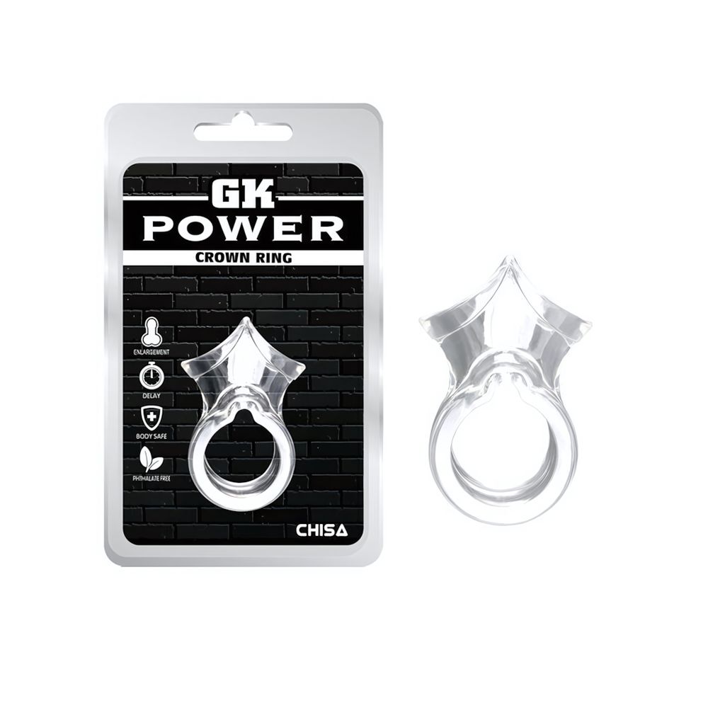 Эрекционное кольцо Crown Ring (Цвет: прозрачный)