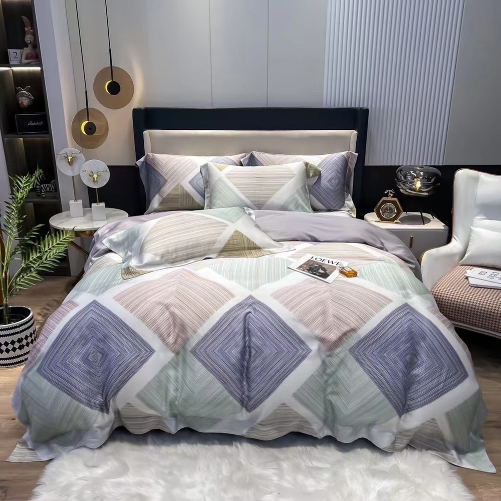 Постельное белье из тенселя Grey Blocks
