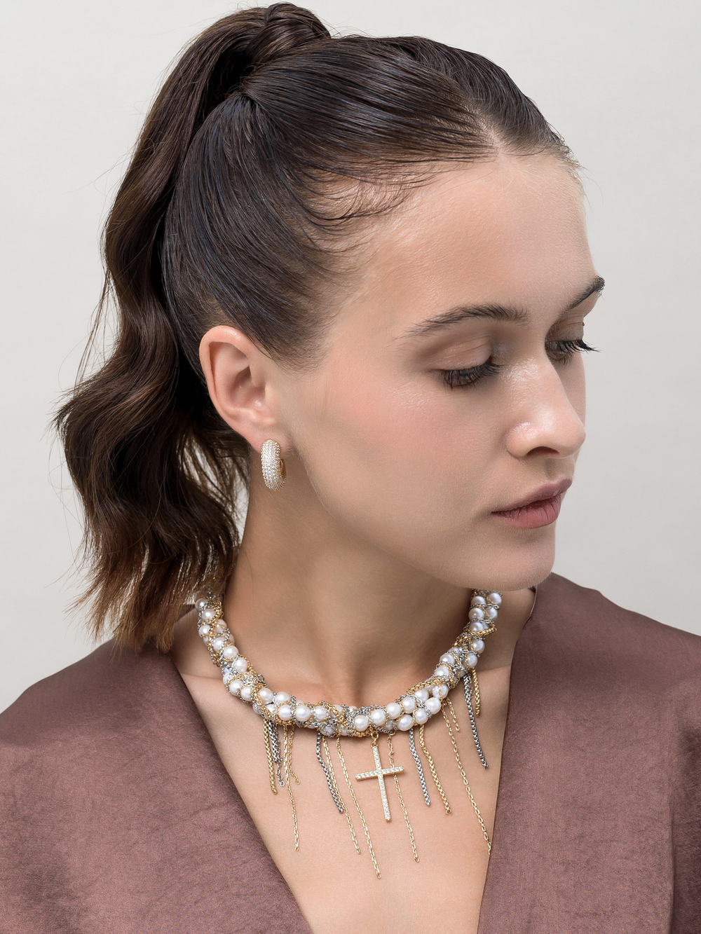 Колье "Pearl Magic" Mini из жемчуга Bicolor