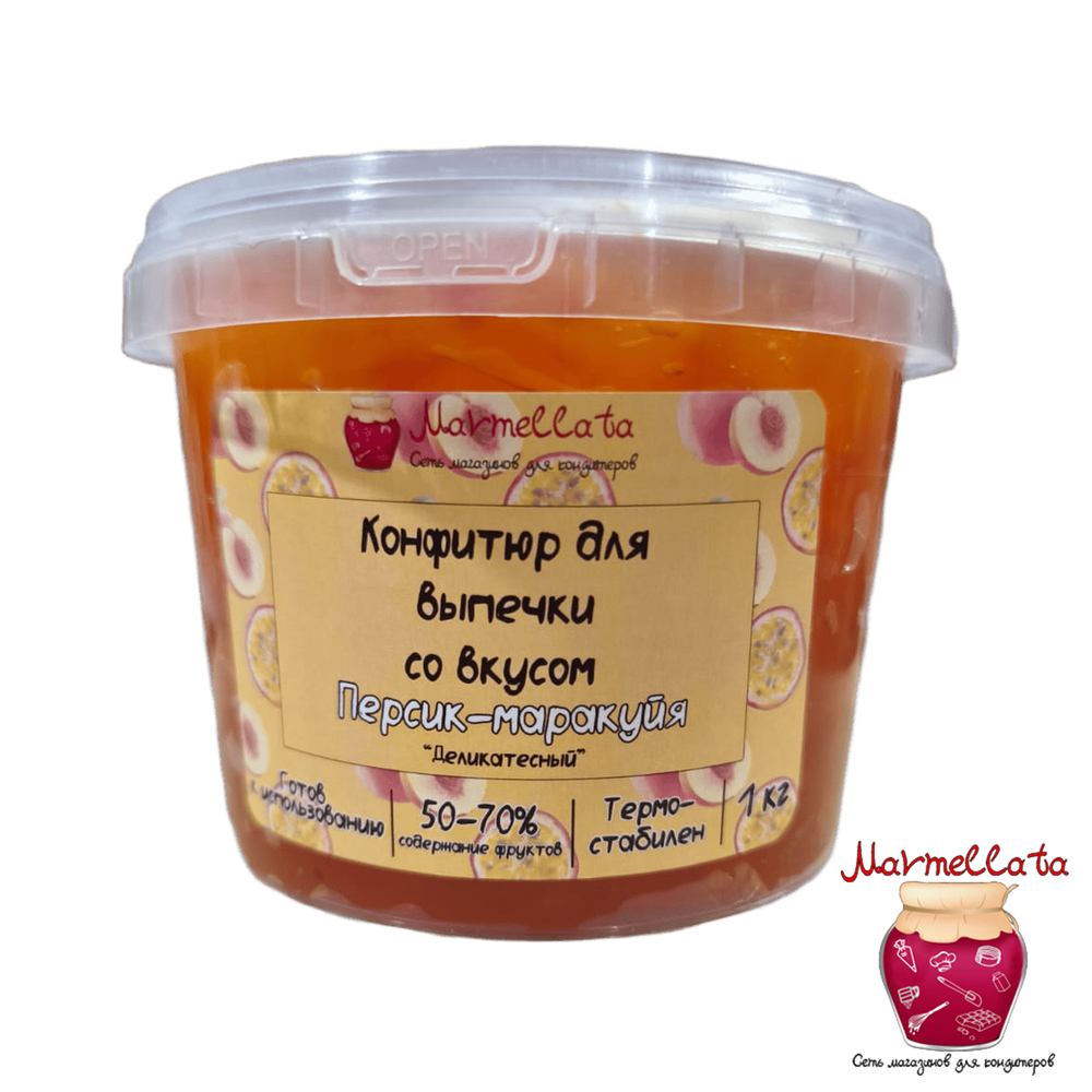 Конфитюр "Деликатесный" Персик-маракуйя, 1 кг
