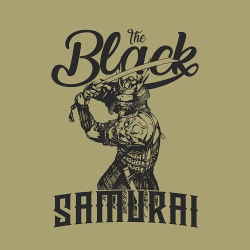 принт PewPewCat The black samurai оливковый