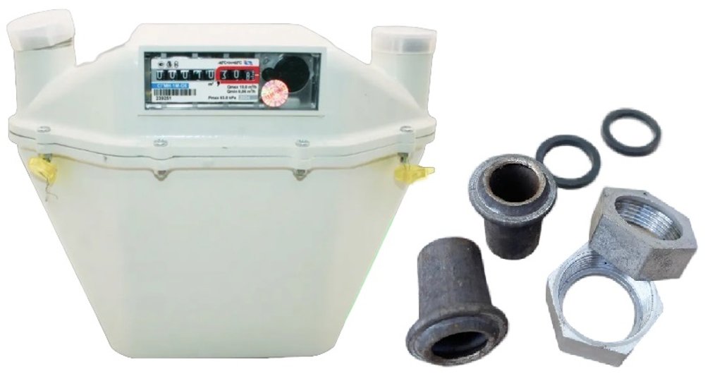 Счетчик газа СГМН-1М- G6 250 мм с КМЧ левый (2022)