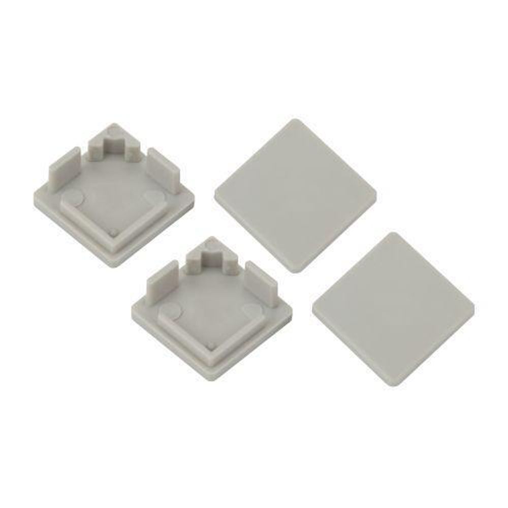 Набор заглушек для профиля CAB280 4 глухие квадратные 1616S-3A ЭРА Б0039453 Набор заглушек для профиля CAB280 4 глухие квадратные 1616S-3A ЭРА Б0039453