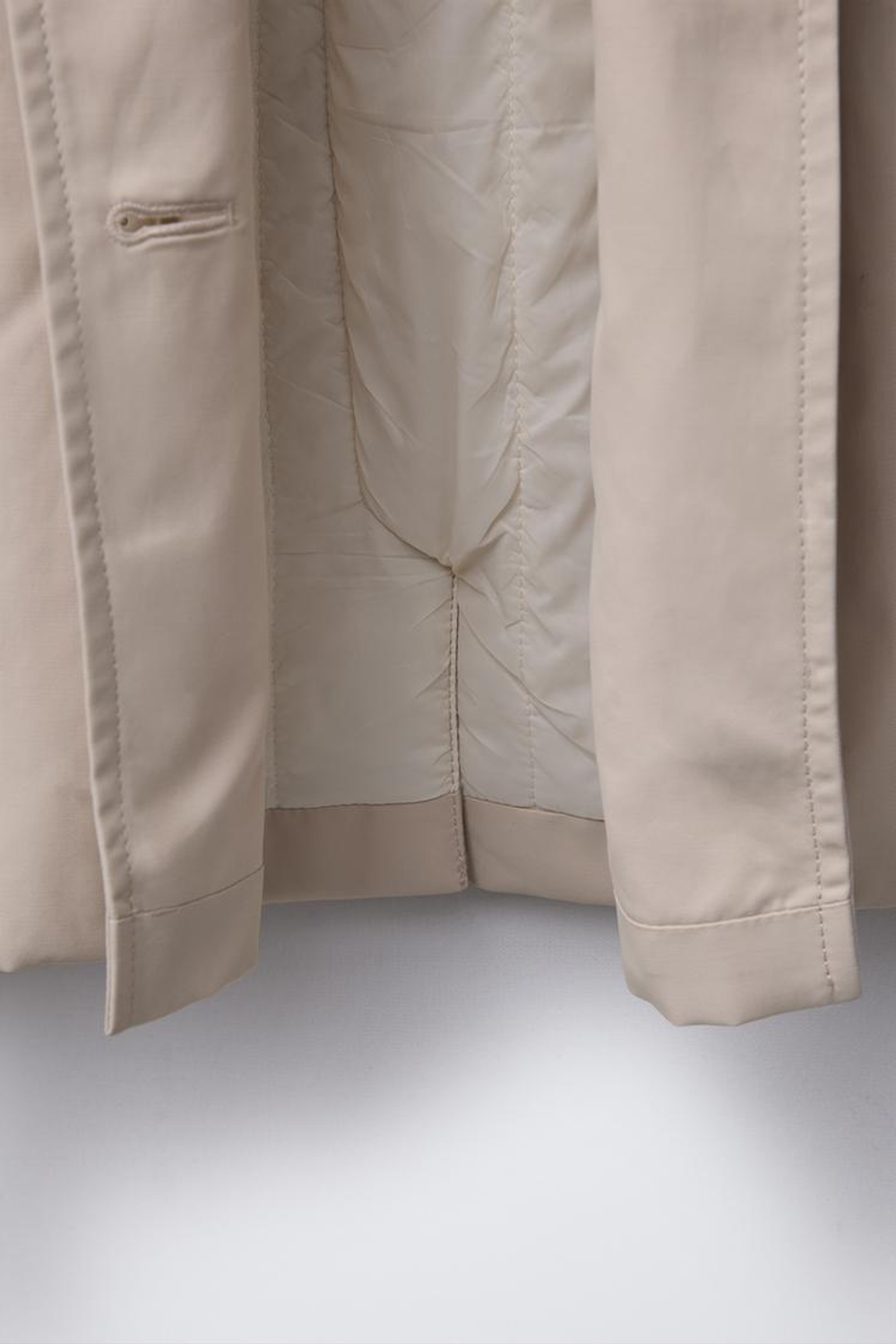 ZARA СТЕГАНЫЙ ТРЕНЧ С РЕМНЕМ, БЕЖЕВЫЙ