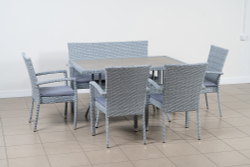 Лавка 2-х местная, коллекция Бали