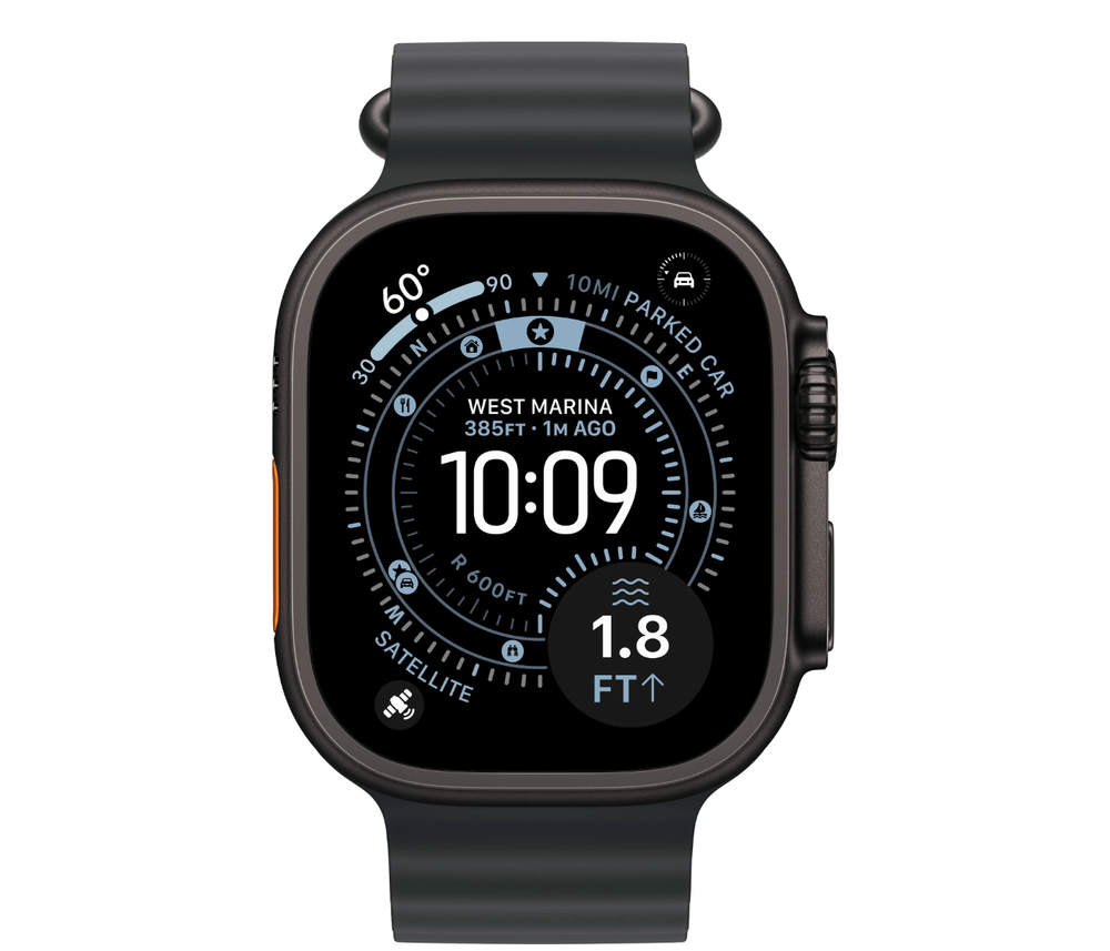 Умные часы Apple Watch Ultra 3 49mm Black Ti Black Ocean Band (MF0M4)