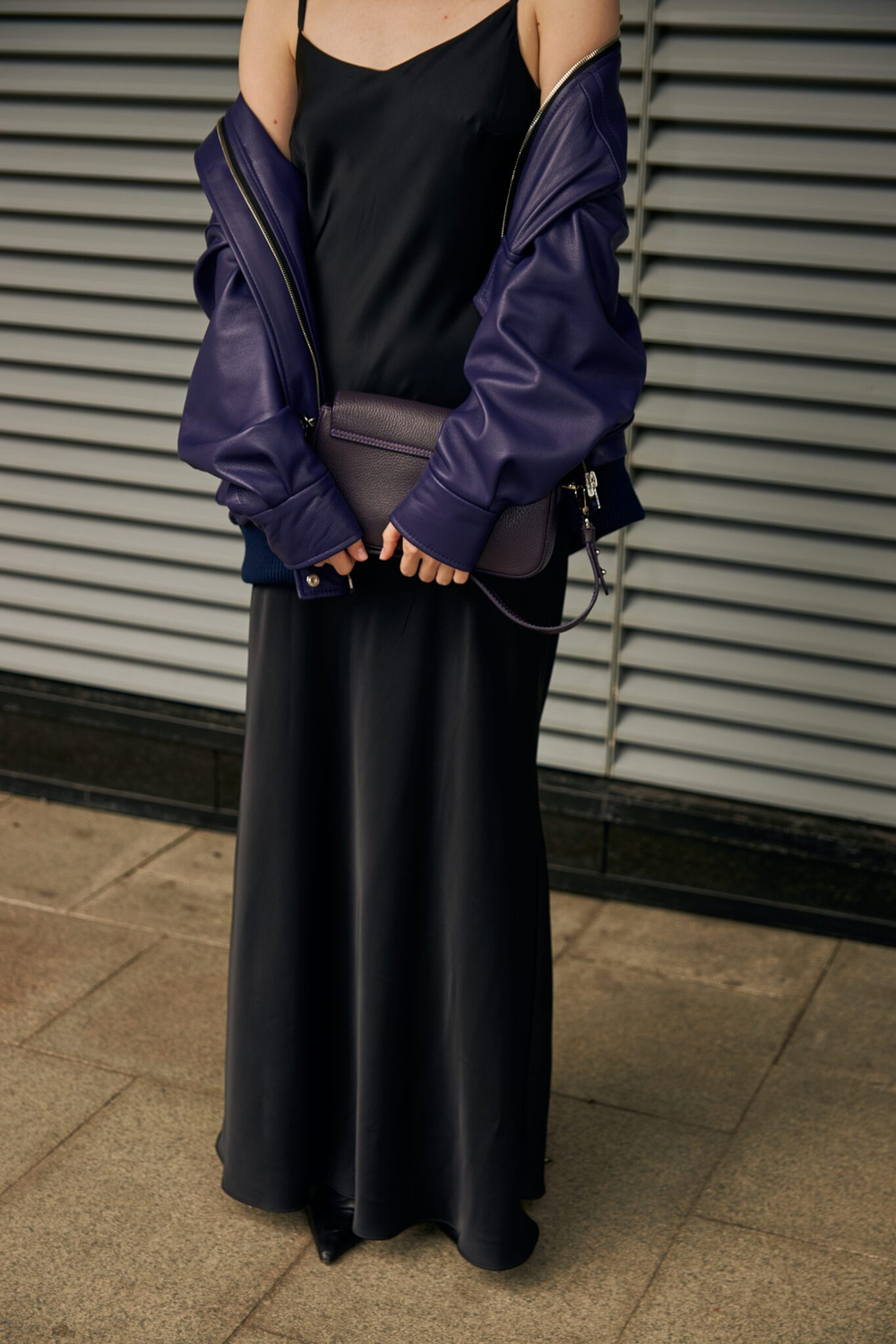 Комбинация двусторонняя шампань-черная макси