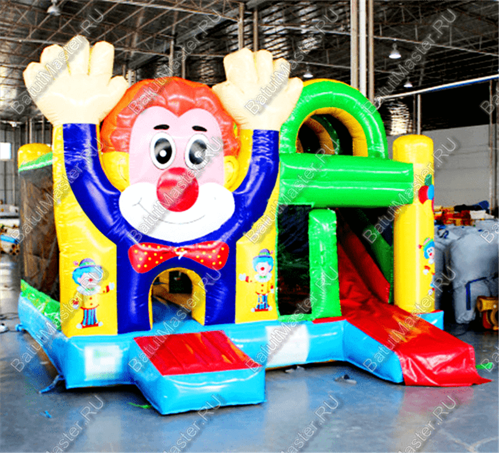 Надувной батут "Добрый клоун"