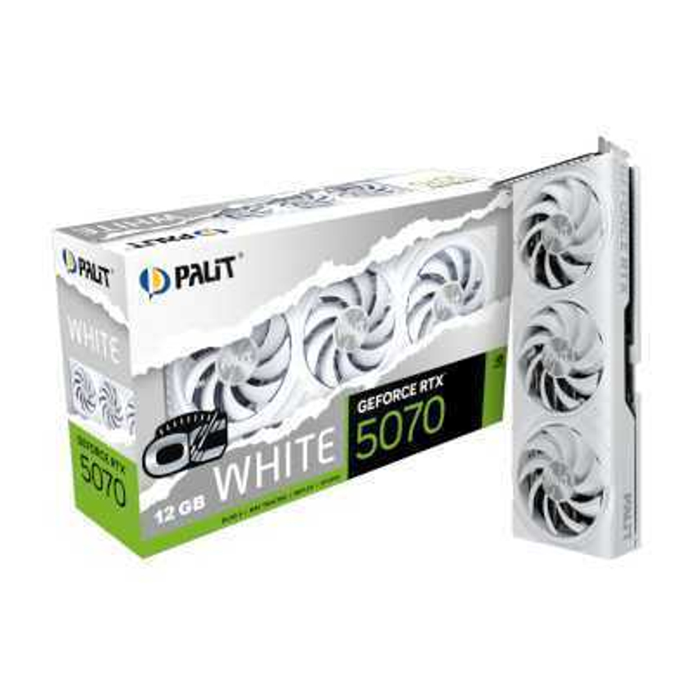 Видеокарта Palit nVidia GeForce RTX 5070 White OC 12Gb NE75070U19K9-GB2050W