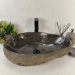 Каменная раковина из речного камня RS-05193 (58*39*15) 0862 из натурального камня