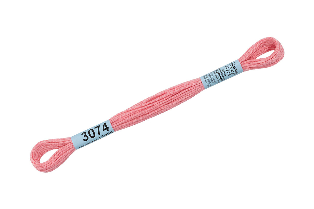 Мулине  "Gamma", 100% хлопок, 8 м, №3074