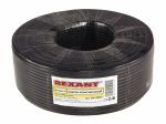Кабель коаксиальный RG-58 A/U, 50 Ом, Cu/Al/Cu, 64%, 100м, OUTDOOR, черный REXANT