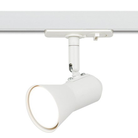 Трековый светильник однофазный ЭРА TR37-GU10 WH под лампу GU10 белый