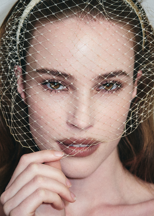 Вуаль классическая соломенная