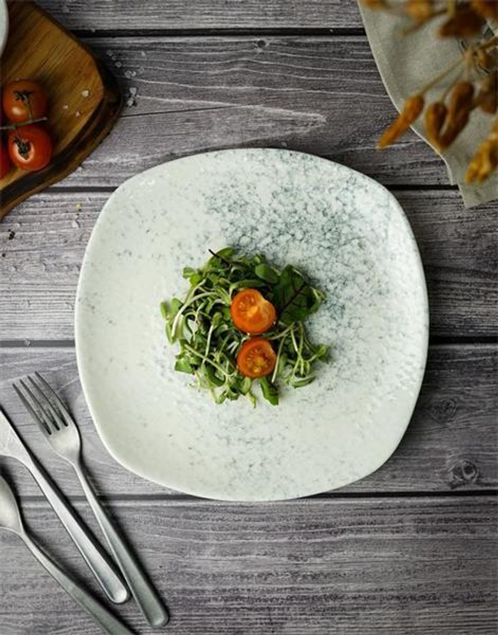 Тарелка квадратная 29CM SMOKY