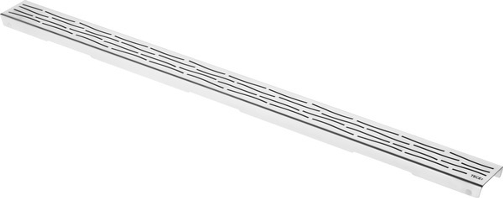 Декоративная решетка TECEdrainline "organic", нержавеющая сталь, 
глянец  для душевого канала, прямая 1000