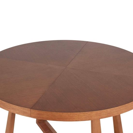 Обеденный стол Brave диаметр раздвижной 120/160 натуральный