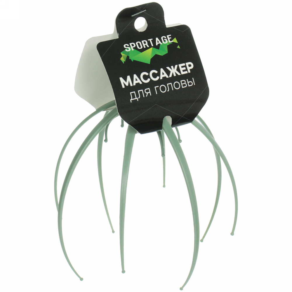 Массажер для головы «RELAX» 17*14 см, зеленый