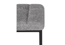 Табурет Байя рогожка графит / черный матовый