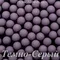 Матовые полубусины, Тёмно-Серый матовый