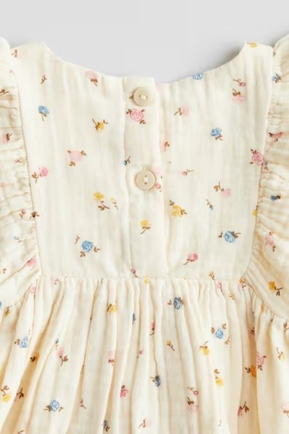 H&M Платье из хлопка, кремовый