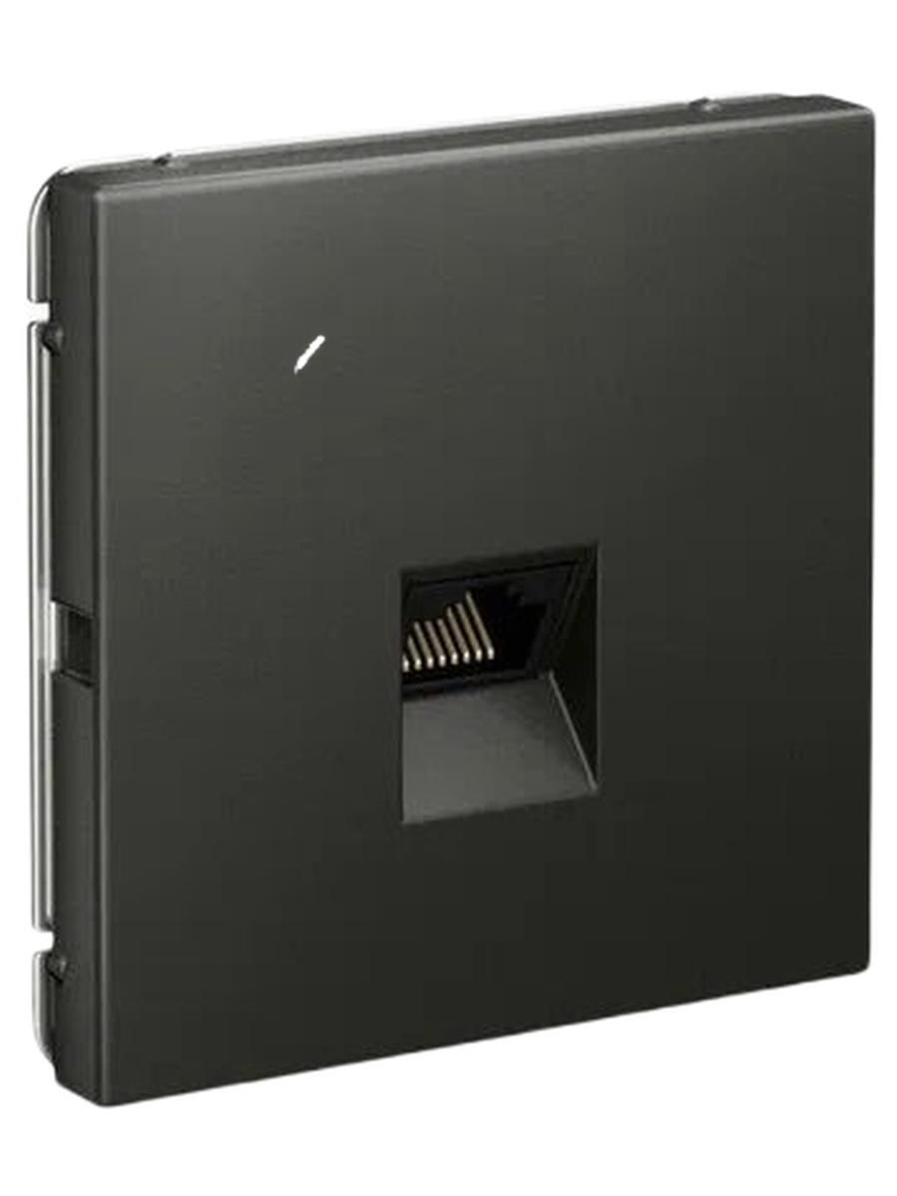 ARTGALLERY РОЗЕТКА компьютерная RJ45, кат. 5е, механизм, БАЗАЛЬТ