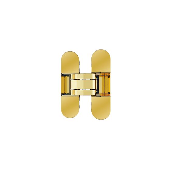 Петля дверная скрытая AGB Eclipse 2.0 с накладками в цвете золото глянцевое