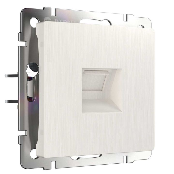 Розетка Werkel Ethernet RJ-45 перламутровый рифленый W1181013 4690389172717