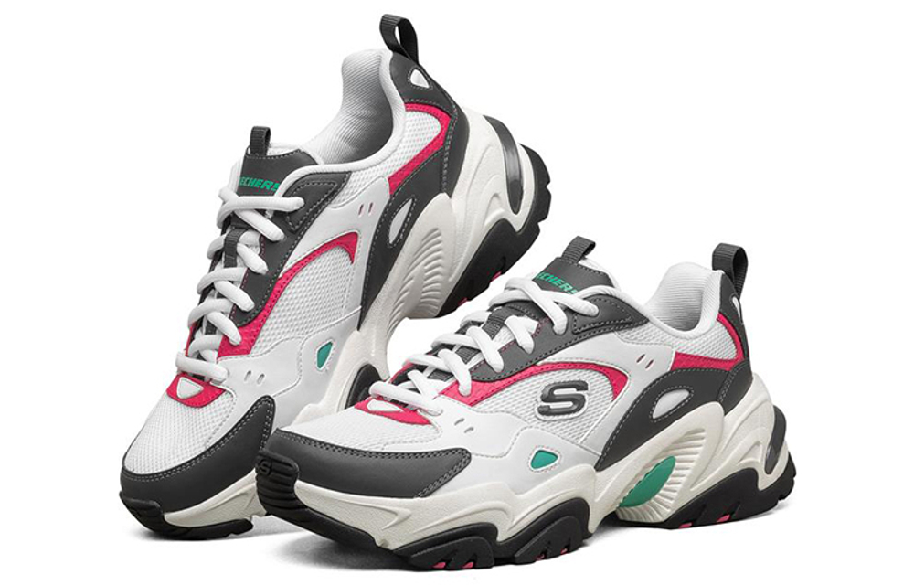 Skechers Stamina V2 Low Top Running Shoes Pink/White Women"s