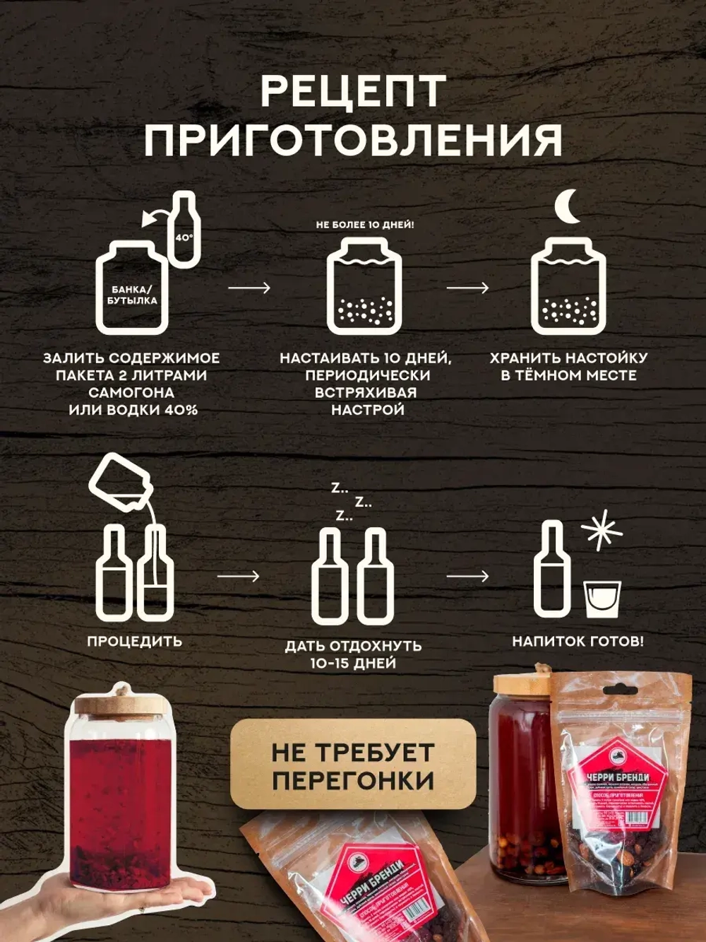 Набор для настойки Черри Бренди (Алтайский товар) 1 шт