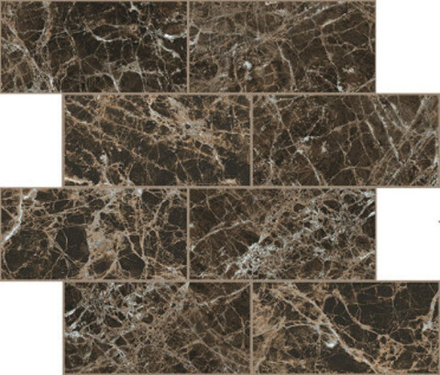 Мозаика BIJOUX MARRON IMPE GLO 6MM MUR.SF (7.5x15) (767603)