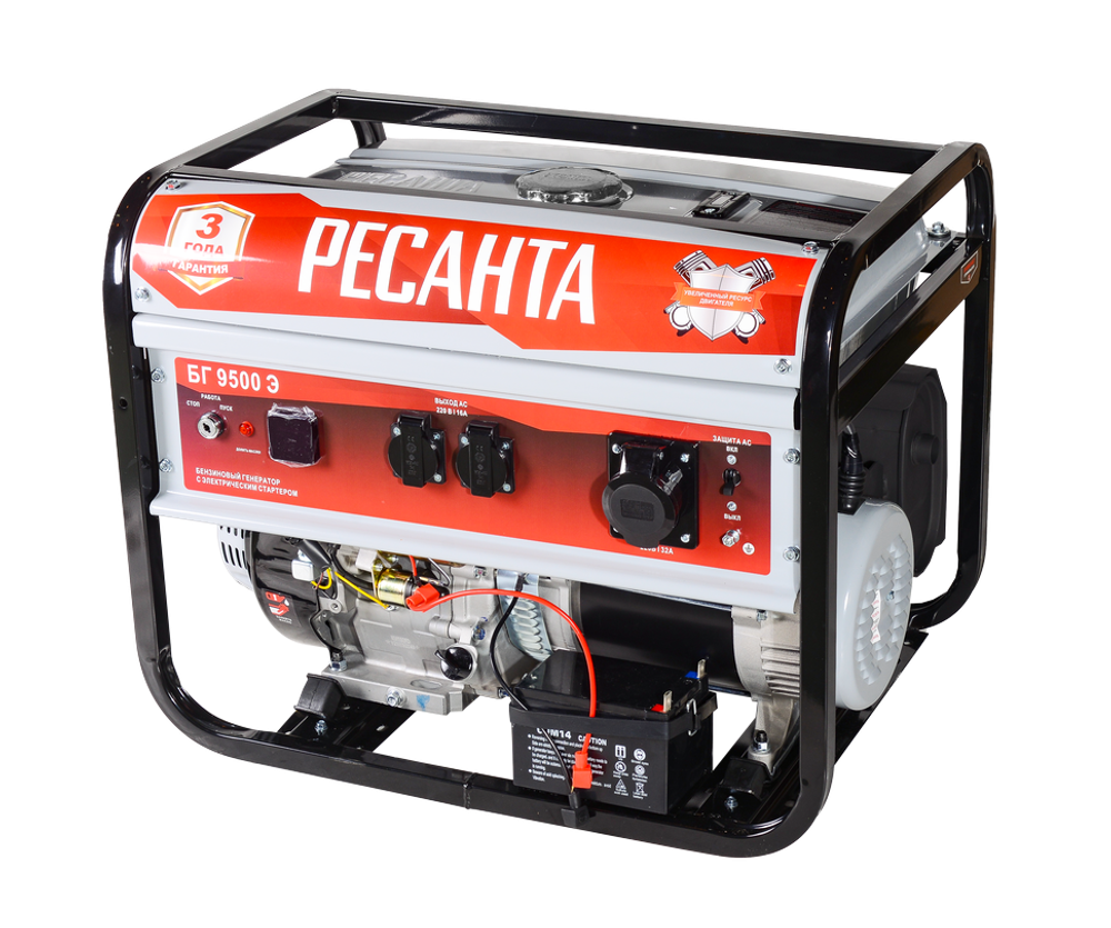 Электрогенератор Ресанта БГ 9500 Э - [7,5 кВт / 220V]