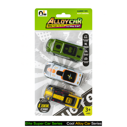 Набор микро автобусов AlloyCar 3 шт