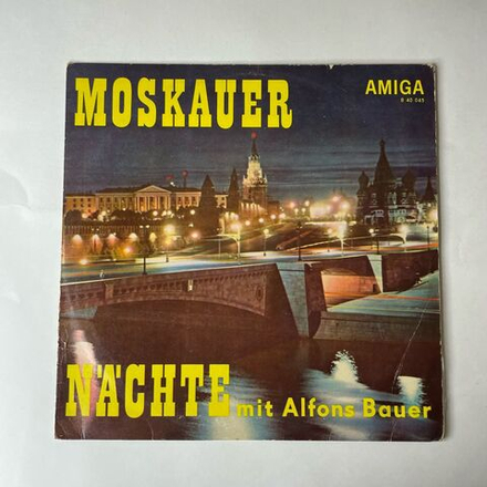 Винтажная виниловая пластинка LP Alfons Bauer Moskauer Nachte Mit Alfons Bauer Подмосковные Вечера (ГДР 1967)