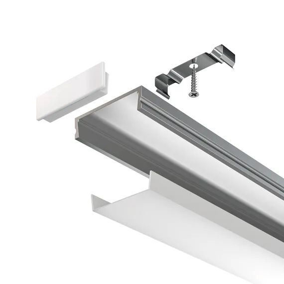 Алюминиевый профиль накладной 24x6 (Серебро, 2 м), ALM002S-2M Led Strip alm002s-2m