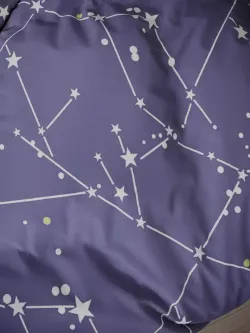 Наволочка комплект 2шт сатин Сказка Сатин "Созвездия" 50x70 см на молнии