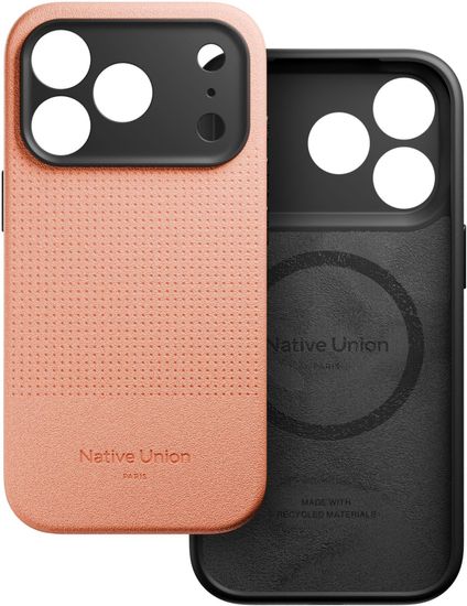 Чехол Native Union Active Case MagSafe для iPhone 17 Pro, персиковый