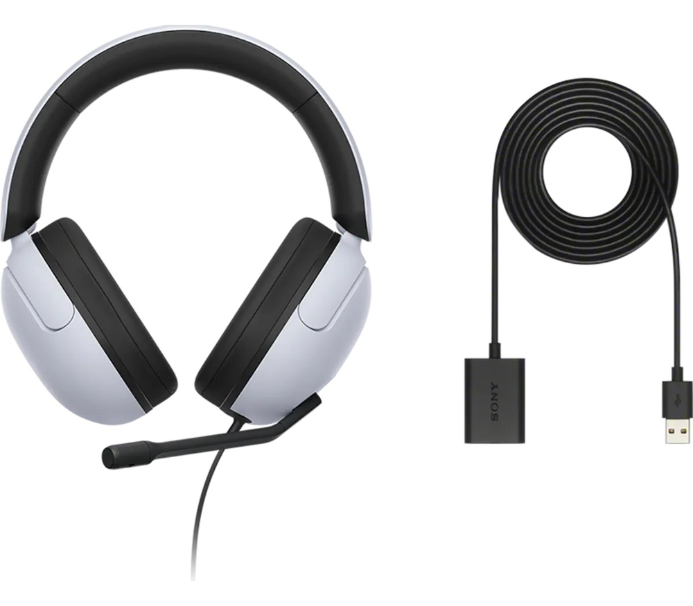 Наушники SONY INZONE H3 проводные игровые. Цвет: белый