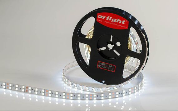 Светодиодная лента Arlight 28,8W/m 120LED/m 5060SMD холодный белый 5M 013756
