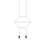 Подвесной дизайнерский светильник  Wireflow 0320 2D by Vibia
