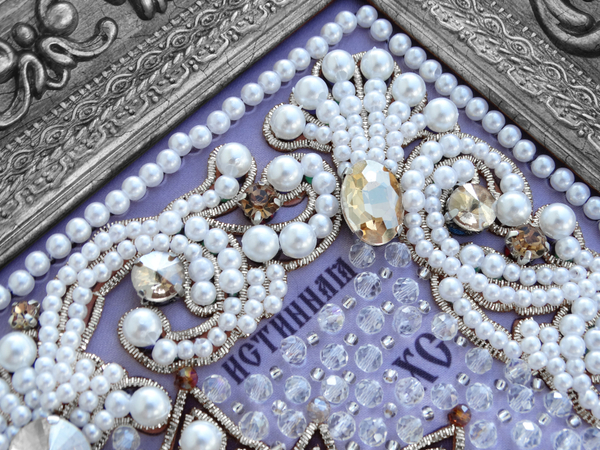 ЖС-14-СШ Набор для вышивания хрустальными камнями Господь Лоза истинная (шампань)