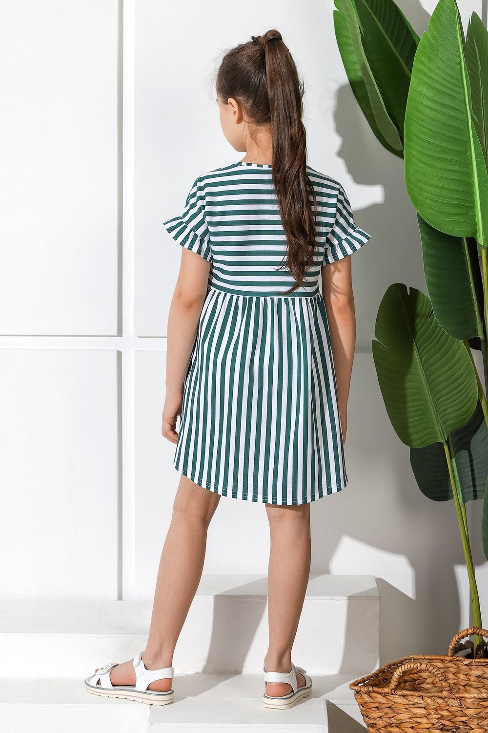 Платье для девочки Лагуна-1 Виотекс ЗЕЛЁНЫЙ