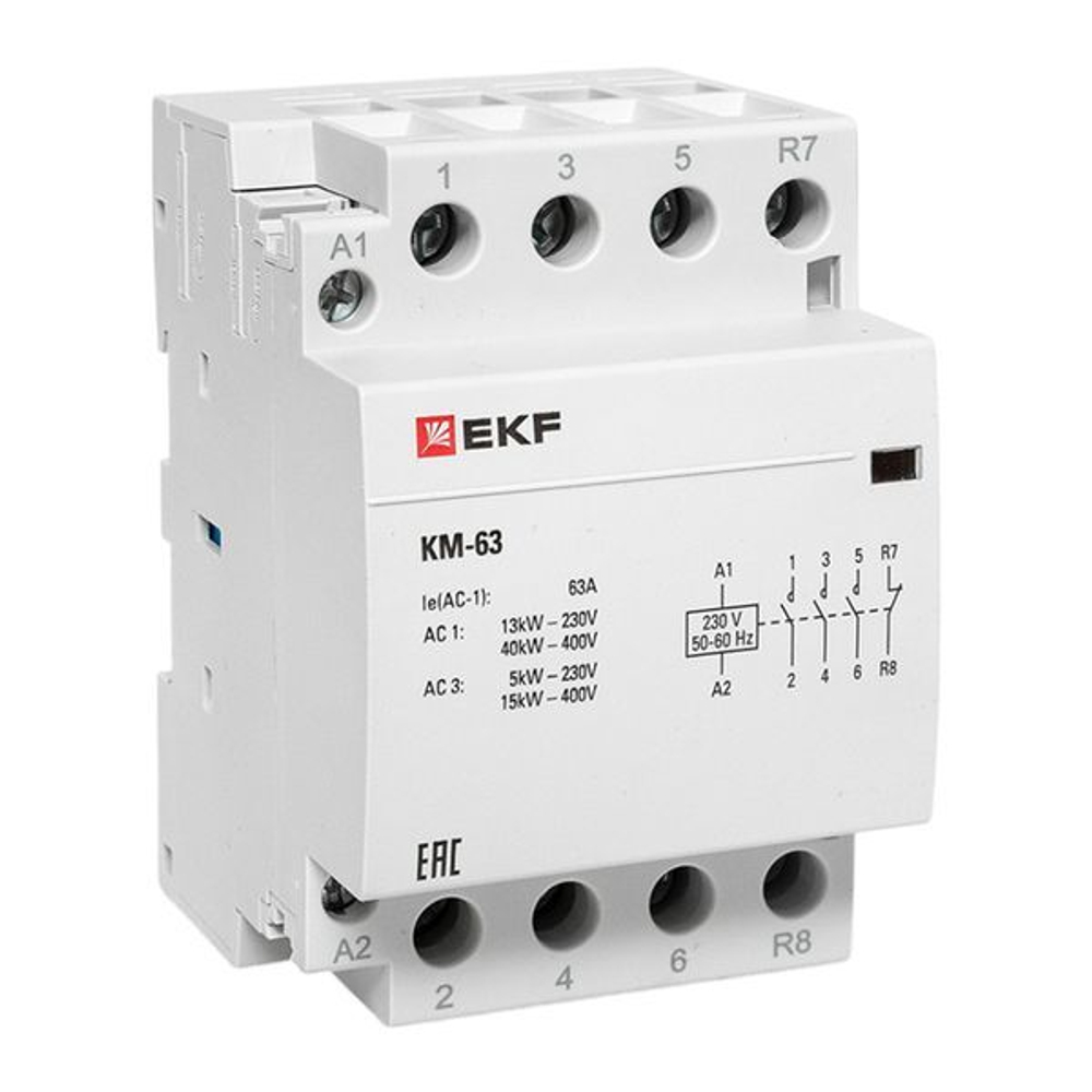 Контактор модульный КМ 63А 3NО+NC (3 мод,) EKF PROxima
