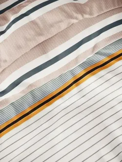 Постельное белье перкаль Сказка "Аляска/Аляска (компаньон)" 2-спальное Наволочка 50х70 см 2 шт Простынь на резинке 160x200 см Пододеяльник 175x215 см