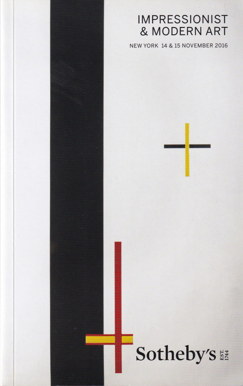 Мини-каталог аукциона Sotheby's, Нью-Йорк, Импрессионизм и искусство первой половины ХХ века от 14-15 ноября 2016 года