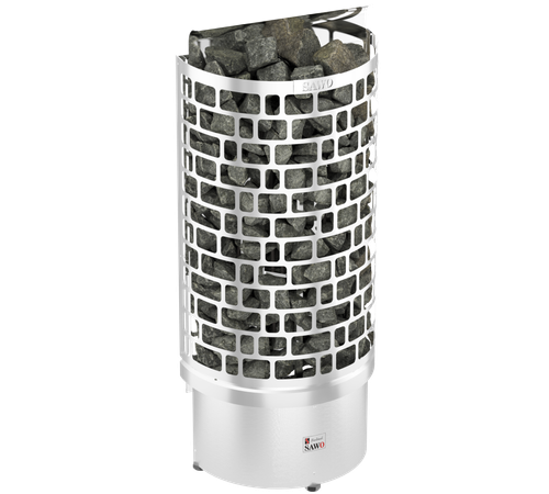 SAWO Электрическая печь Aries напольная пристенная, 6,0 кВт, нерж. сталь, артикул ARI3-60NS-WL-P, выносной пульт (пульт и блок мощности докупаются отдельно)