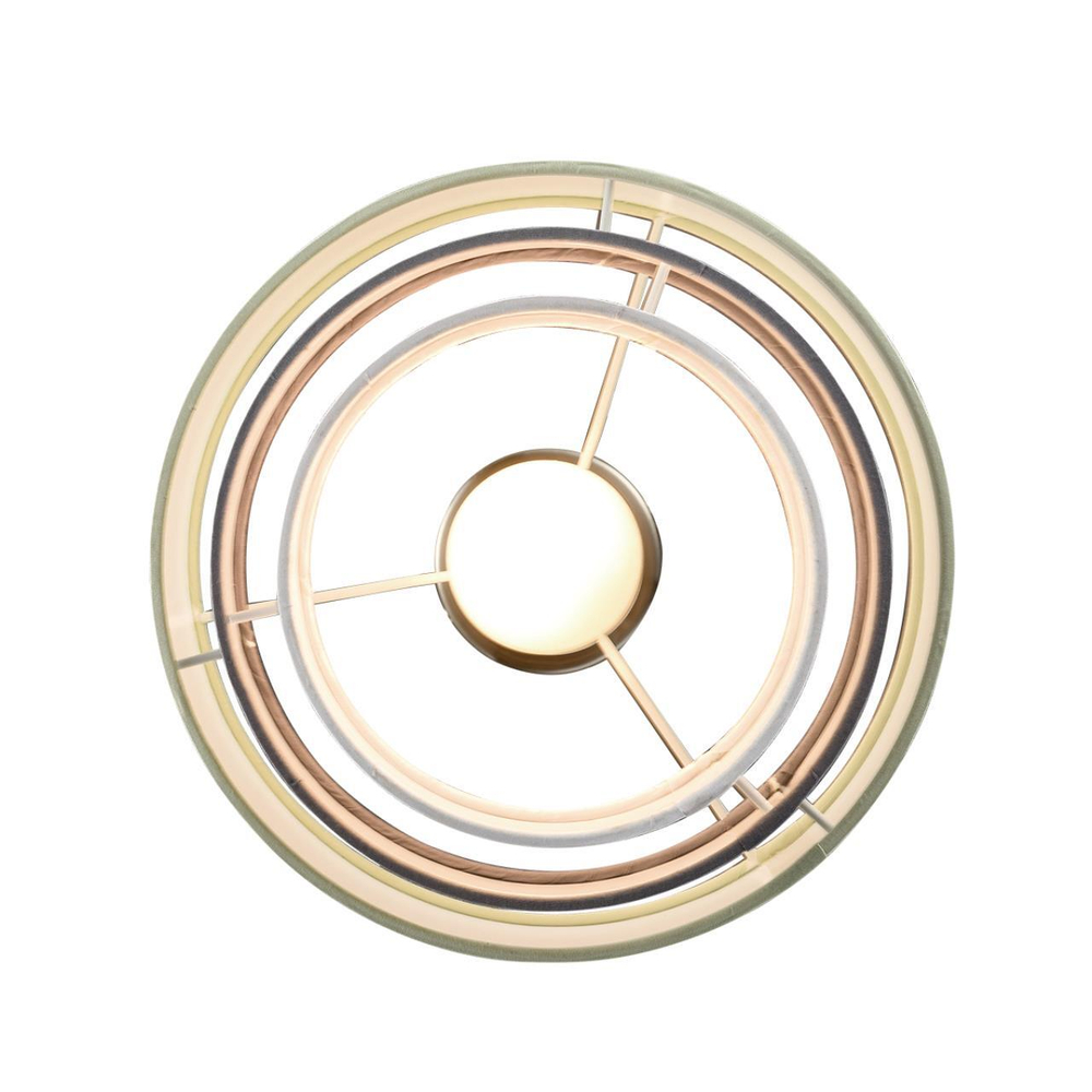 8039/1 MODERNI LN25 133 никель/мятный/серый/белый, металл/текстиль Подвесной светильник Е27 60W 220V ILAIDA